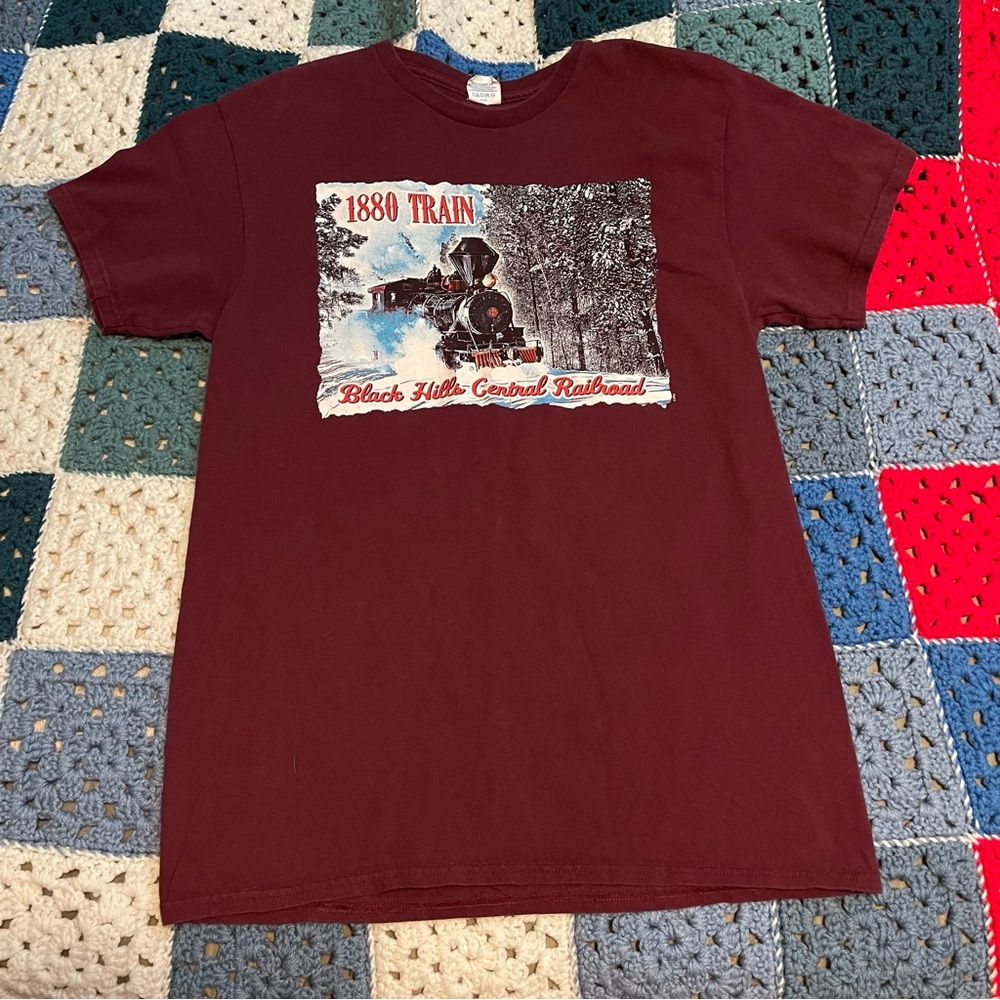 Vintage “1880 Train Black Hills Central Railroad” Delta Pro Weight Tee Medium